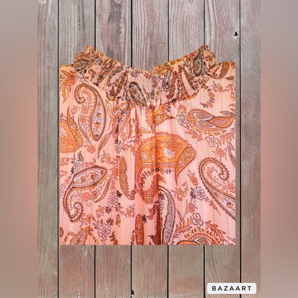 1. State Paisley Chiffon Maxi Dress. New - Picture 5 of 7